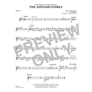 The Addams Family (Theme) - Violin 1